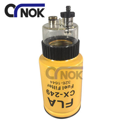 CX-249 Throw-Away Fuel Filter With Cup 1R-0770 326-1644 P550900 For Excavator Accessories